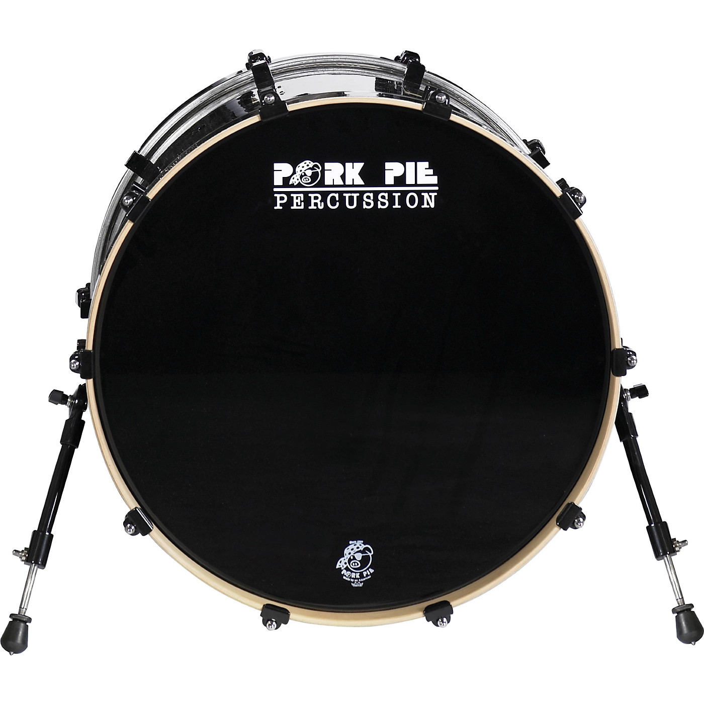 Flash Sale 🔔 Pork Pie Pork Pie Maple Bass Drum Black Glass 18X22 🛒
