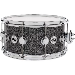 Cheap 🎉 DW DW Collector's Series FinishPly Snare Drum Black Galaxy With Chrome Hardware 14x5.5 🤩