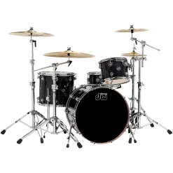 Buy 🔔 DW DW Performance Series 4-Piece Shell Pack Ebony Stain Lacquer With Chrome Hardware ✨