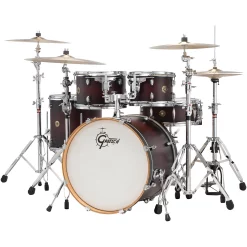 Hot Sale ???? Gretsch Drums Gretsch Drums Catalina Maple 5-Piece Shell Pack With 20" Bass Drum Satin Deep Cherry Burst ????