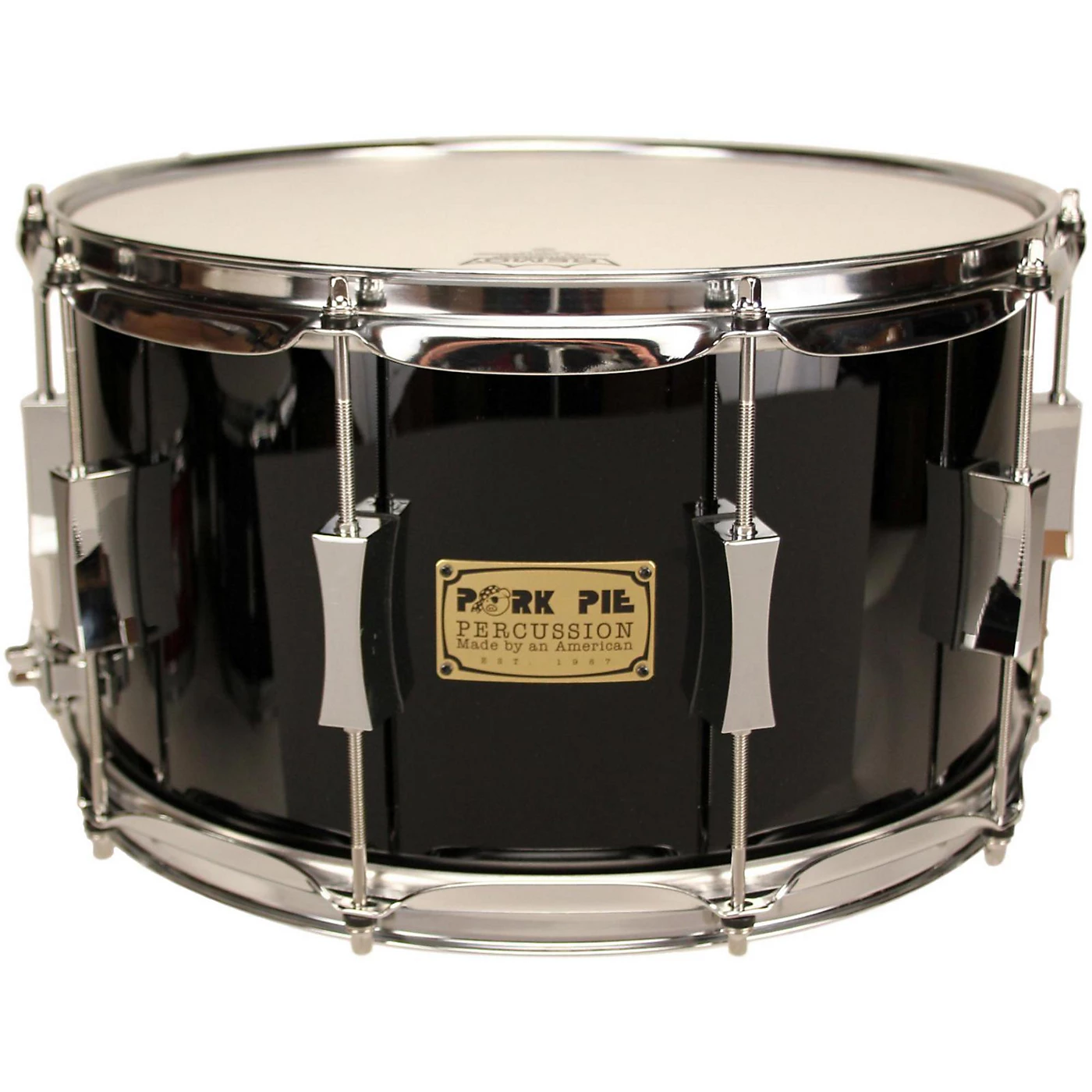 Pork Pie Maple/Oak Snare Drum High Gloss Black 8X14 Promo ⌛ Pork Pie Pork Pie Maple/Oak Snare Drum High Gloss Black 8X14 ❤️ -Ludwig Shop J04663000001001 00 1400x1400 1