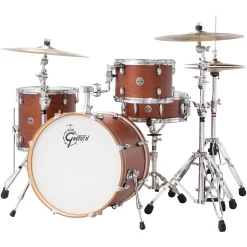 Best Sale 👍 Gretsch Drums Gretsch Drums Catalina Club Classic 4-Piece Shell Pack With 20" Bass Drum Satin Walnut Glaze 👏
