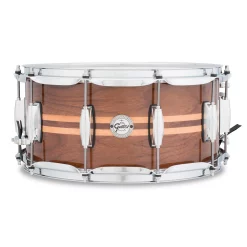 Coupon ???? Gretsch Drums Gretsch Drums Silver Series Walnut Snare Drum With Maple Inlay 14 X 6.5 ????