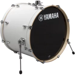 New ???? Yamaha Yamaha Stage Custom Birch Bass Drum 22 X 17 In. Pure White ????