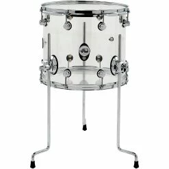 Cheapest ???? DW DW Design Series Acrylic Floor Tom With Chrome Hardware 14 X 12 In. Clear ????