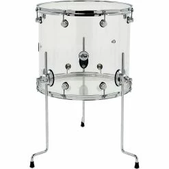 Best deal ✨ DW DW Design Series Acrylic Floor Tom With Chrome Hardware 18 X 16 In. Clear 🛒