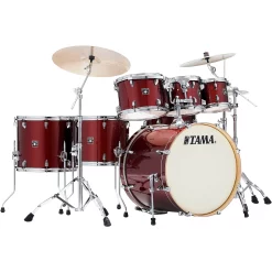 New ???? TAMA TAMA Superstar Classic 7-Piece Shell Pack Dark Red Sparkle ????