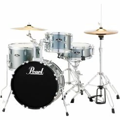 Best Sale 🤩 Pearl Pearl Roadshow 4-Piece Jazz Drum Set Charcoal Metallic 🧨