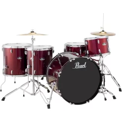 Outlet ???? Pearl Pearl Roadshow 5-Piece Rock Drum Set Wine Red ⭐