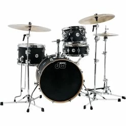 Hot Sale ⌛ DW DW Design Series Mini-Pro 4-Piece Shell Pack Satin Black ????