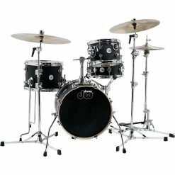 Discount ???? DW DW Design Series Mini-Pro 4-Piece Shell Pack With 16" Bass Drum Satin Black ✨