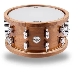Outlet ⭐ PDP By DW PDP By DW Limited-Edition Dark Stain Maple And Walnut Snare With Walnut Hoops And Chrome Hardware ????