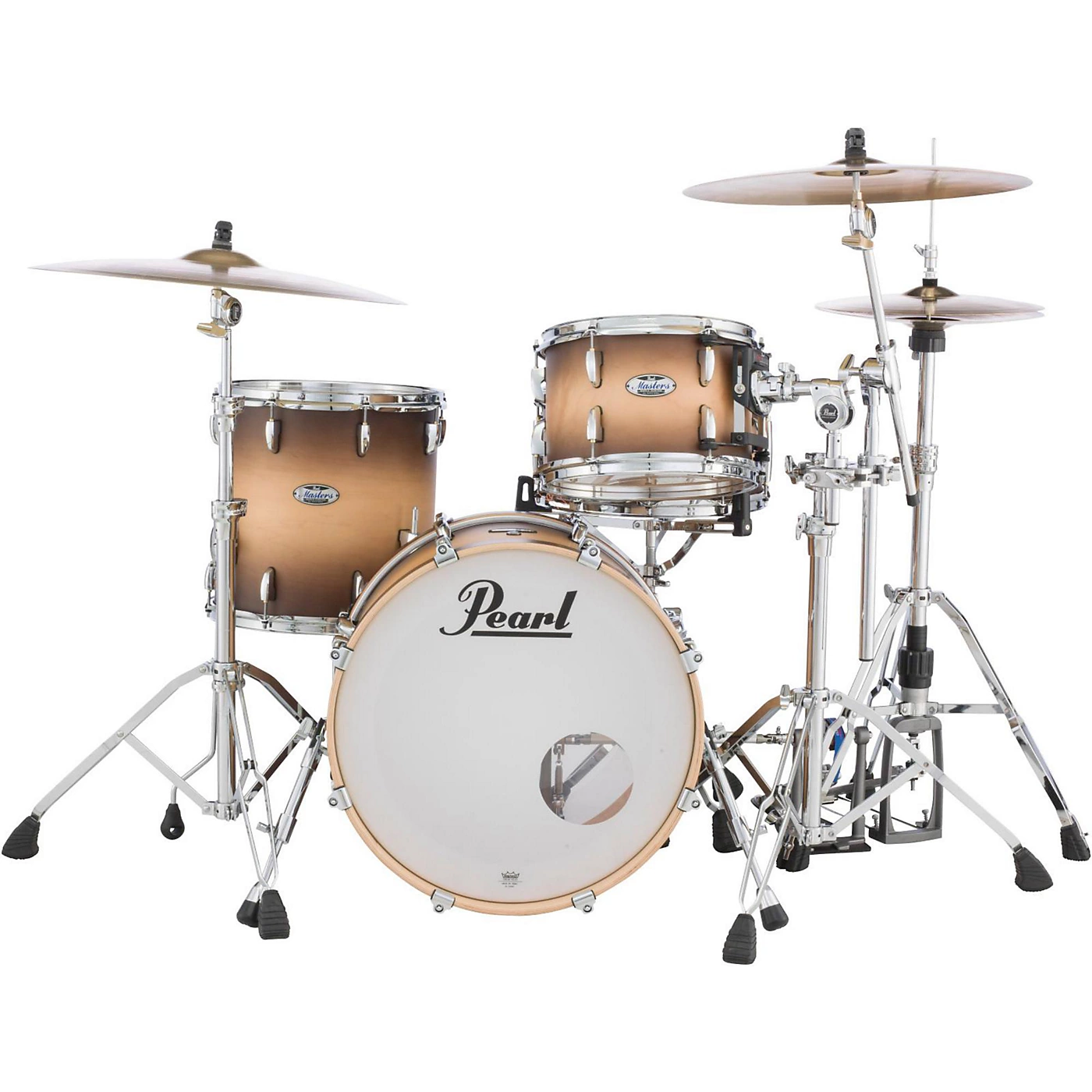 Best Sale 🥰 Pearl Pearl Masters Maple Complete 3-Piece Shell Pack Satin Natural Burst 🥰