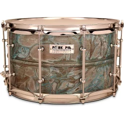 Promo 😉 Pork Pie Pork Pie Patina Brass Snare Drum 14 X 8 In. 🥰