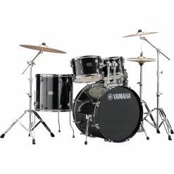 Promo 🌟 Yamaha Yamaha Rydeen 5-Piece Shell Pack With 22" Bass Drum Black Glitter ❤️