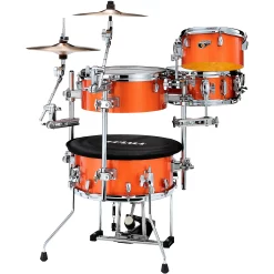 Flash Sale ⌛ TAMA TAMA Cocktail-JAM 4-Piece Shell Pack With Hardware Bright Orange Sparkle ????