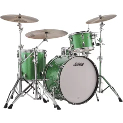Promo ???? Ludwig Ludwig Classic Maple 3-Piece Pro Beat Shell Pack With 24 In. Bass Drum Green Sparkle ????