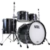 Best deal 😍 Natal Drums Natal Drums Cafe Racer US Fusion 22 4-Piece Shell Pack With 22" Bass Drum Matte Black Hot Rod Suede 🥰