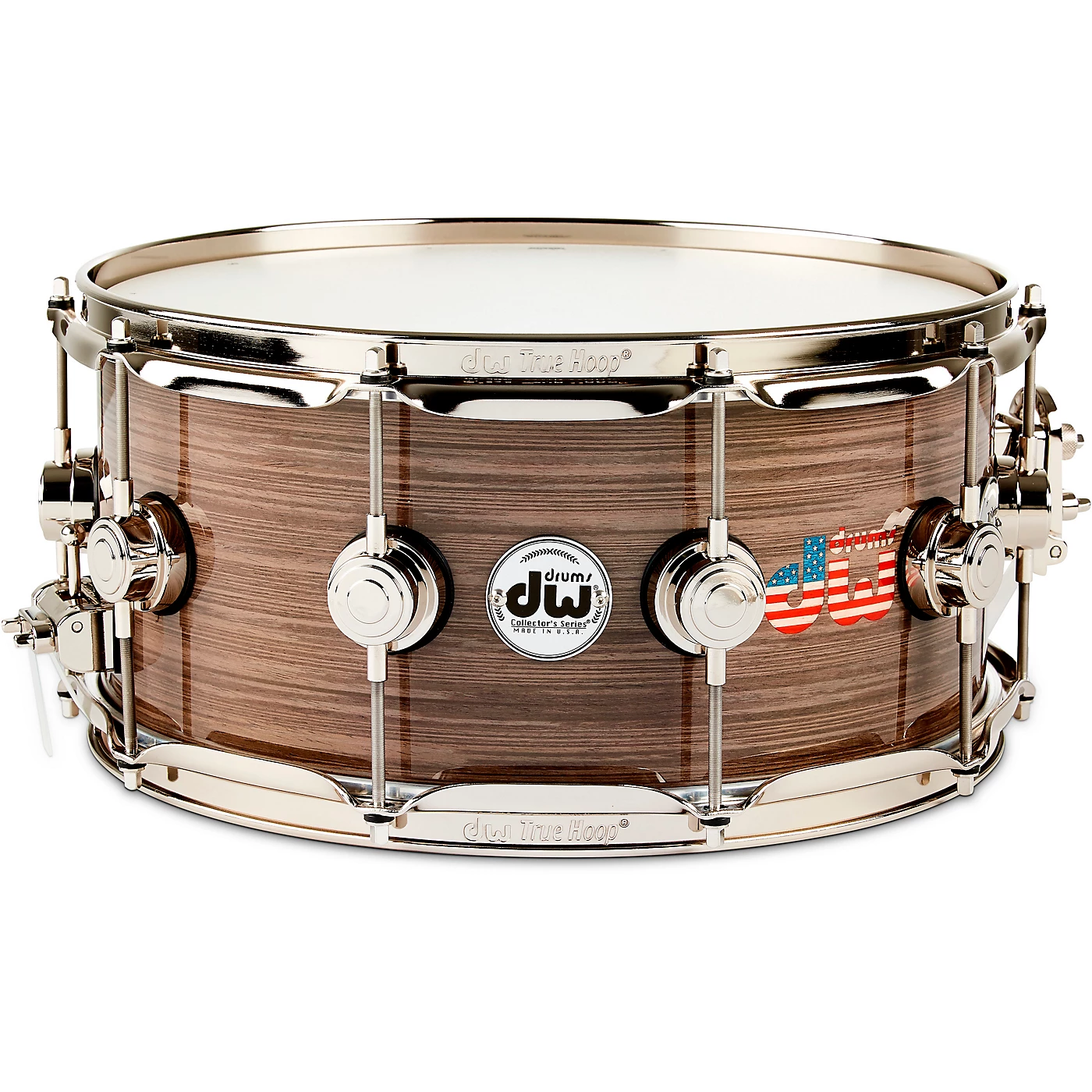 DW Collector's Series American Flag Logo Snare Drum with Nickel Hardware 14 x 6.5 in. Promo ⌛ DW DW Collector's Series American Flag Logo Snare Drum With Nickel Hardware 14 X 6.5 In. ???? -Ludwig Shop L24925000001000 00 1400x1400 1