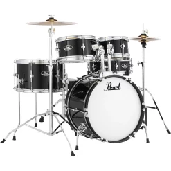 Buy ???? Pearl Pearl Roadshow Jr. Drum Set With Hardware And Cymbals Jet Black ????