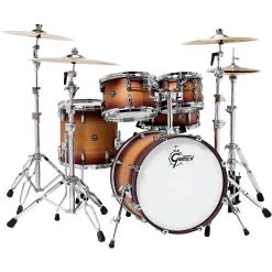 Budget ???? Gretsch Drums Gretsch Drums Renown 5-Piece Shell Pack With 20" Bass Drum Satin Tobacco Burst ????