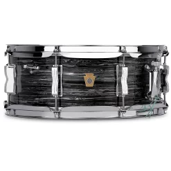 Best Pirce 🛒 Ludwig Ludwig Jazz Fest Snare Drum 14 X 5.5 In. Vintage Black Oyster Pearl ✔️