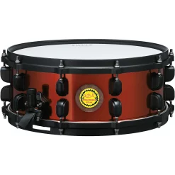 New ???? TAMA TAMA Ronald Bruner Signature 5.5 X 14 In. Walnut/Steel Hybrid Snare Drum ????