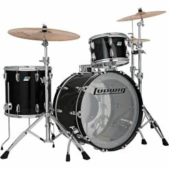 Best Pirce ⌛ Ludwig Ludwig Vistalite 3-Piece Pro Beat Shell Pack With 24 In. Bass Drum Smoke 🤩