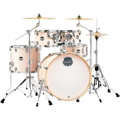 Promo ???? Mapex Mapex Mars Series 5-Piece Rock Shell Pack With 22" Bass Drum Bonewood Chrome ????
