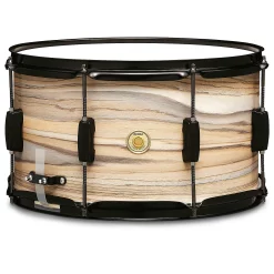 New ???? TAMA TAMA Woodworks 14x8" Poplar Snare Drum Natural Zebrawood Wrap ????