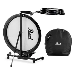 Coupon 😍 Pearl Pearl Compact Traveler 2-Piece Drum Kit With Bag Black ✨