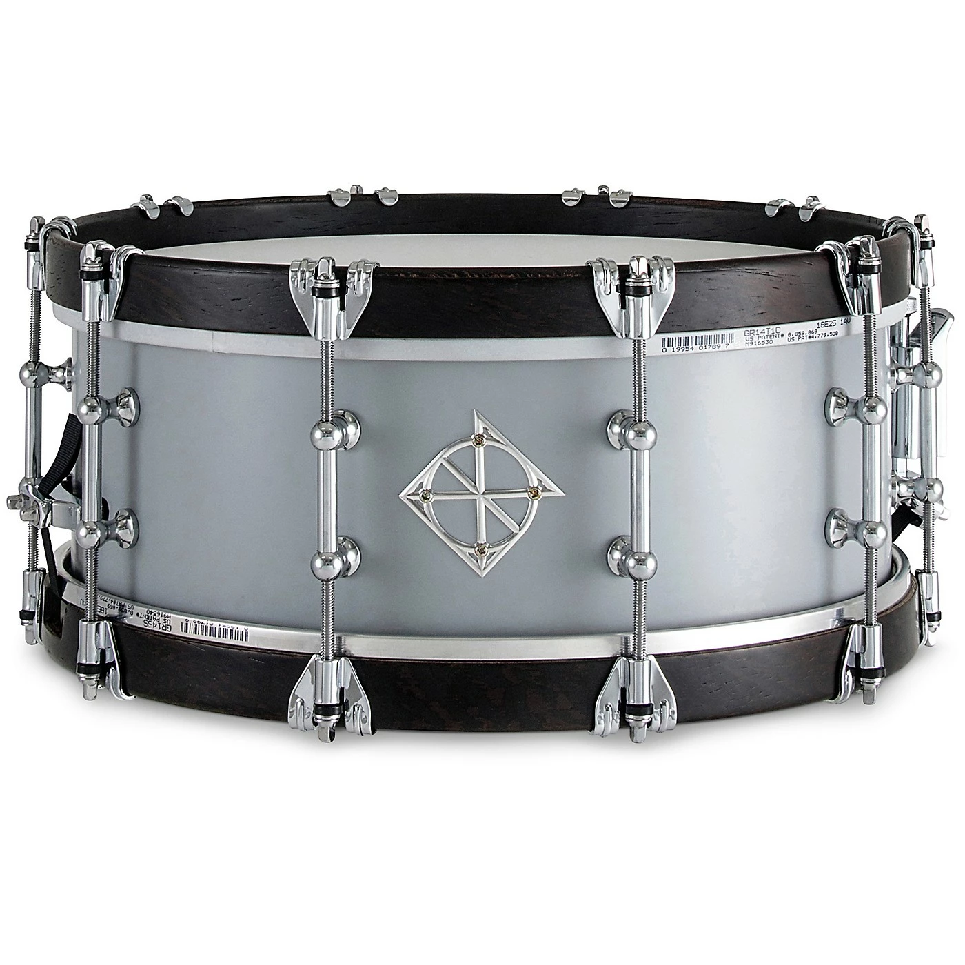 Hot Sale 🌟 Dixon Dixon Artisan Equator Wenge Wood Hoop Snare Drum 14 X 5.5 In. Satin Cool Grey 😍