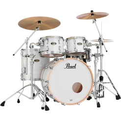 Outlet ✔️ Pearl Pearl Masters Maple/Gum 4-Piece Shell Pack Matte White Marine Pearl ????