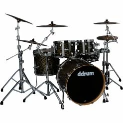 Coupon ???? Ddrum Ddrum Dominion Birch 5-Piece Shell Pack With Ash Veneer Trans Black ????