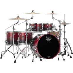 Hot Sale ???? Mapex Mapex Saturn Studioease 5-Piece Shell Pack With 22 In. Bass Drum Scarlet Fade ????