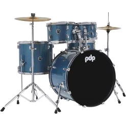 Best reviews of 🔔 PDP By DW PDP By DW Encore Complete 5-Piece Drum Set With Chrome Hardware And Cymbals Azure Blue 🧨