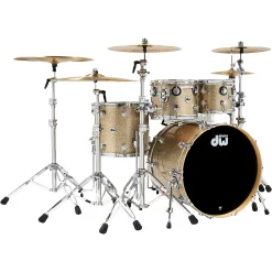 Wholesale 🤩 DW DW Collectors Series 4-Piece SSC Maple Shell Pack With Chrome Hardware Nickel Sparkle Glass 🛒