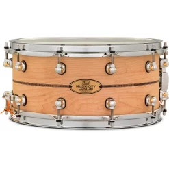 Brand new 💯 Pearl Pearl Music City Custom Solid Shell Snare Maple With Kingwood Center Inlay 14 X 6.5 In. 🥰