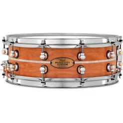 Discount ???? Pearl Pearl Music City Custom Solid Shell Snare Cherry With Nicotine Marine Inlay 14 X 5 In. ????