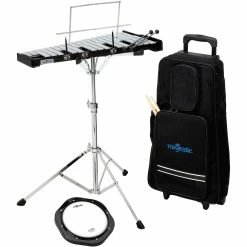 New ❤️ Majestic Majestic Bell And Practice Pad Kit With Rolling Cart 🛒