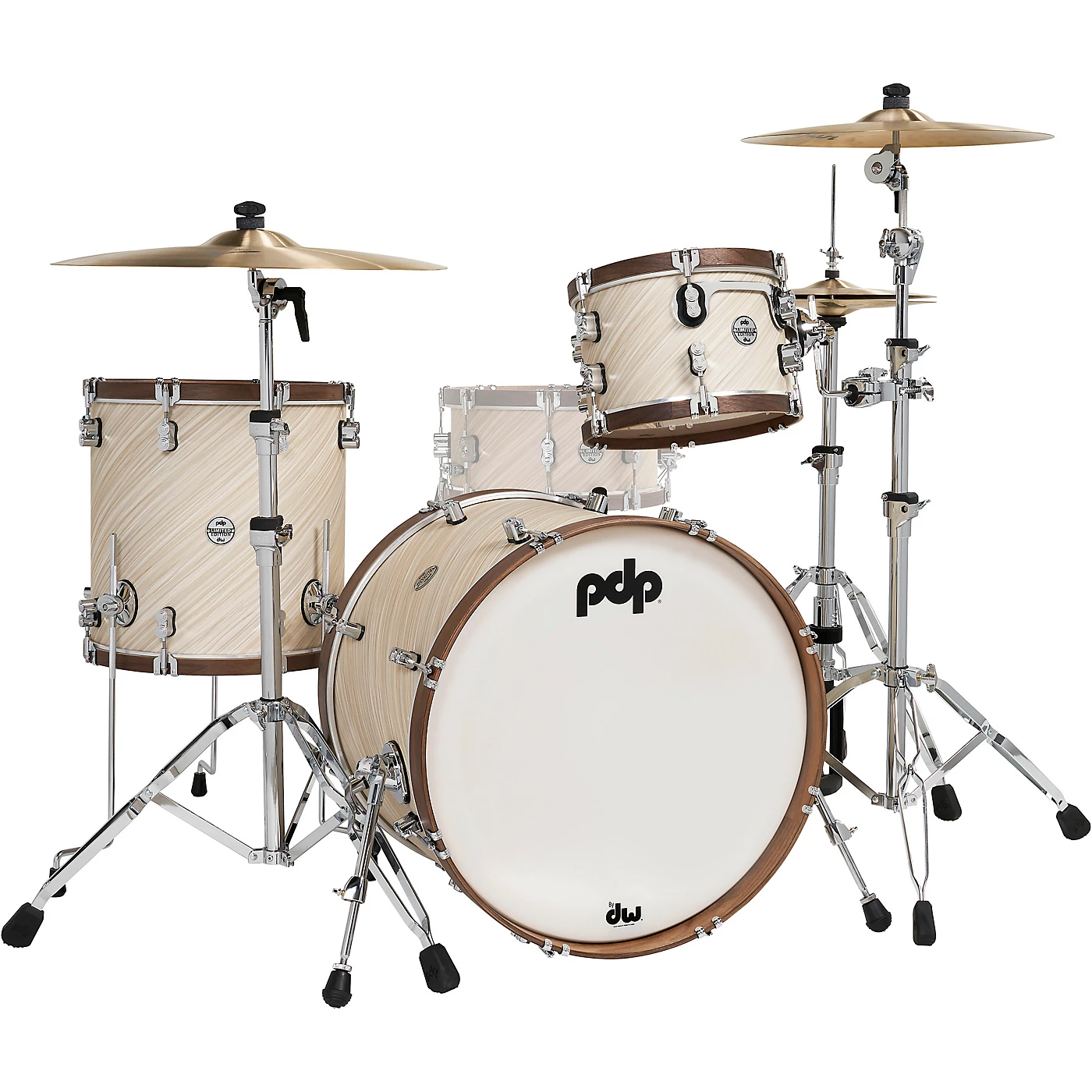 PDP by DW LTD Concept Maple 3-Piece Shell Pack With Walnut Hoops Twisted Ivory New ✔️ PDP By DW PDP By DW LTD Concept Maple 3-Piece Shell Pack With Walnut Hoops Twisted Ivory ???? -Ludwig Shop L80479000001000 00 1400x1400 1