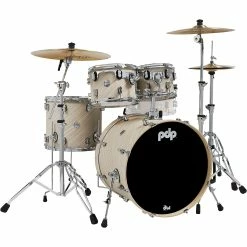 Outlet ???? PDP By DW PDP By DW Concept Maple 4-Piece Shell Pack With Chrome Hardware Twisted Ivory ????