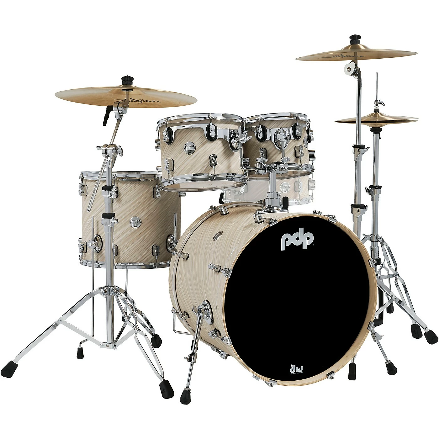 PDP by DW Concept Maple 4-Piece Shell Pack With Chrome Hardware Twisted Ivory Outlet ???? PDP By DW PDP By DW Concept Maple 4-Piece Shell Pack With Chrome Hardware Twisted Ivory ???? -Ludwig Shop L81798000001000 00 1400x1400 1