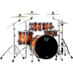 Deals ⭐ Mapex Mapex Saturn Evolution Classic Birch 4-Piece Shell Pack With 22" Bass Drum Exotic Sunburst ❤️