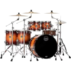 Best Sale 🥰 Mapex Mapex Saturn Evolution Workhorse Maple 5-Piece Shell Pack With 22" Bass Drum Exotic Sunburst ❤️
