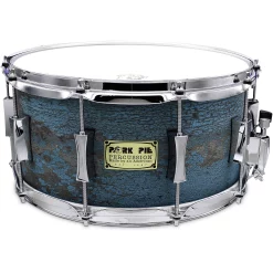 New ???? Pork Pie Pork Pie Weathered Barn Blue Snare Drum 14 X 7 In. ????