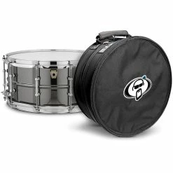 Deals ???? Ludwig Ludwig Black Beauty Snare Drum With Tube Lugs And Protection Racket Case ????