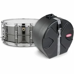 Cheap 👏 Ludwig Ludwig Black Beauty Snare Drum With Tube Lugs And SKB Case ⭐