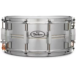 Hot Sale ✨ Pearl Pearl DuoLuxe Inlaid Snare 14 X 6.5 In. Chrome/Brass ????