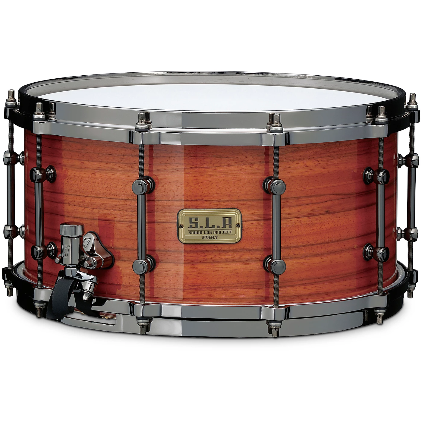 Promo ⭐ TAMA TAMA S.L.P. G-Maple Snare Drum 14 X 7 In. Gloss Tangerine Zebrawood 🤩